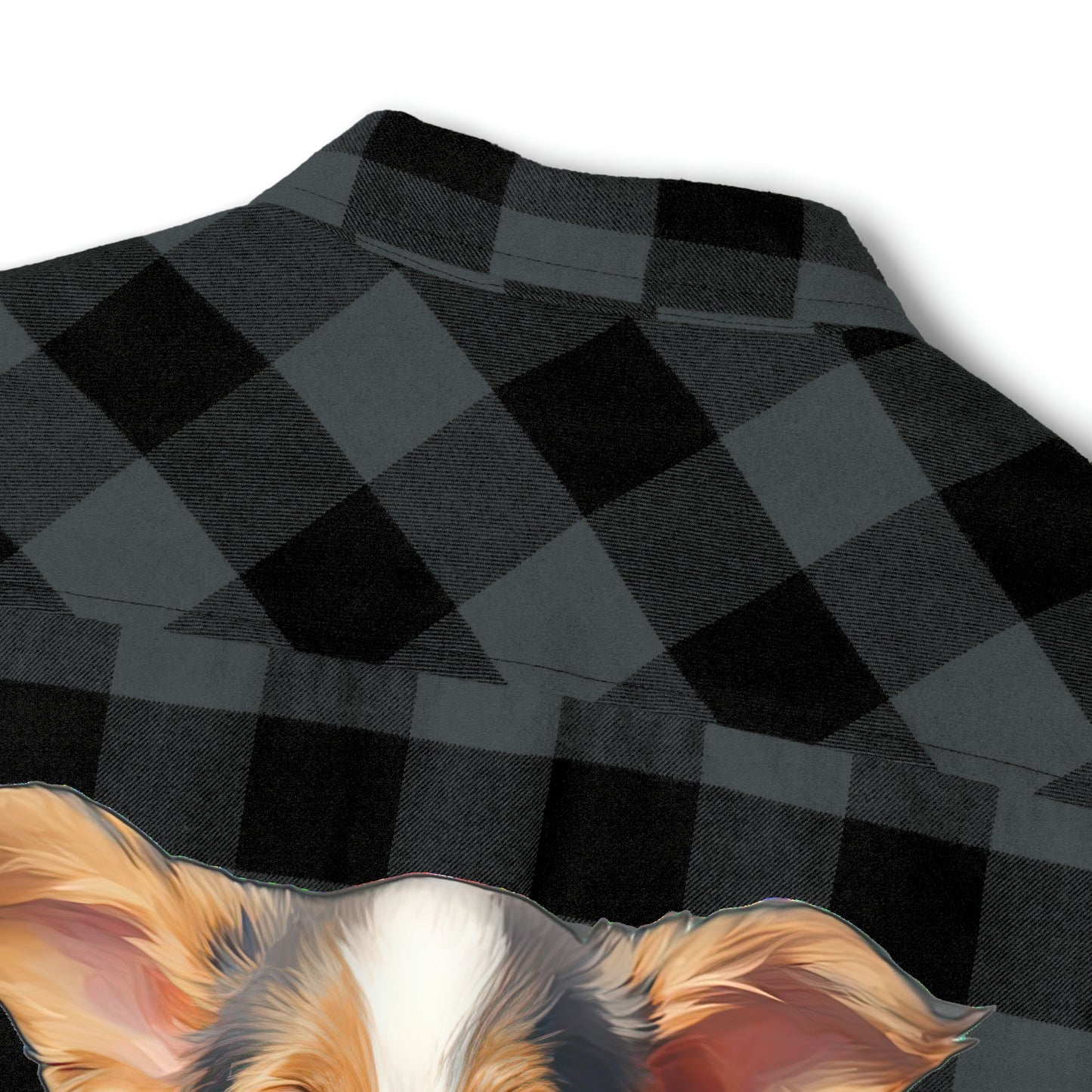 Puppy Portrait - Flannel Shirt