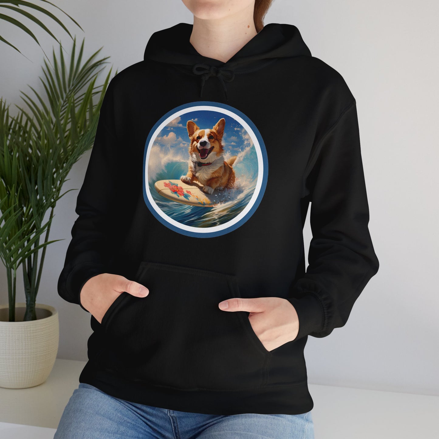 Cowabunga Corgi - Hoodie