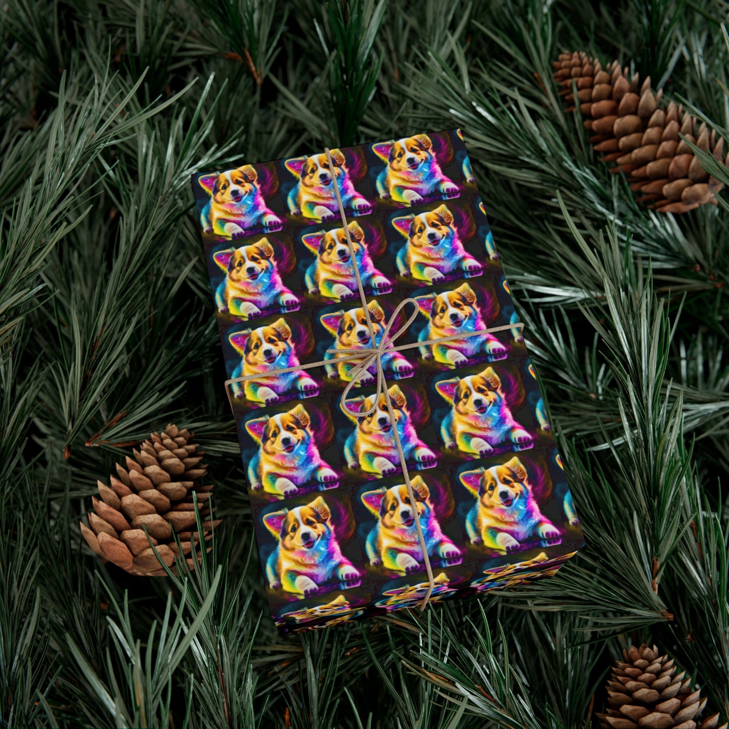 Colorful Corgi - Gift Wrapping Paper
