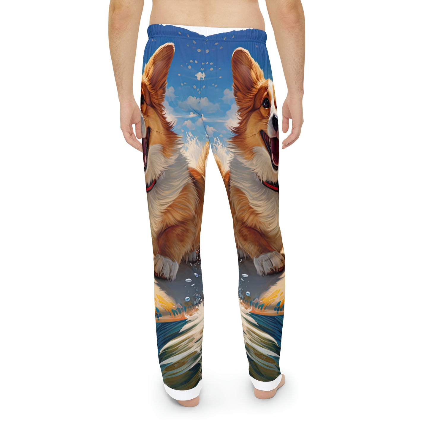 Cowabunga Corgi - Men's Pajama Pants