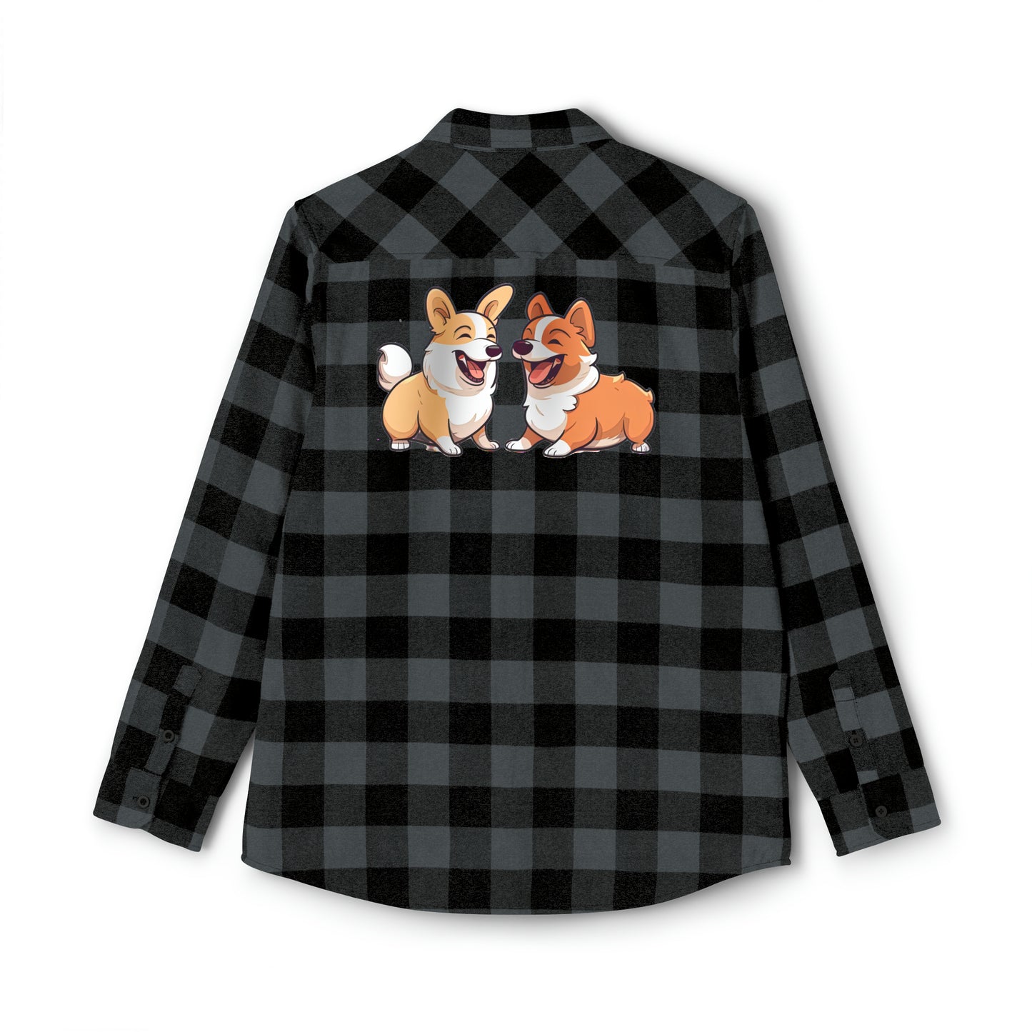 Corgi Couple - Flannel Shirt