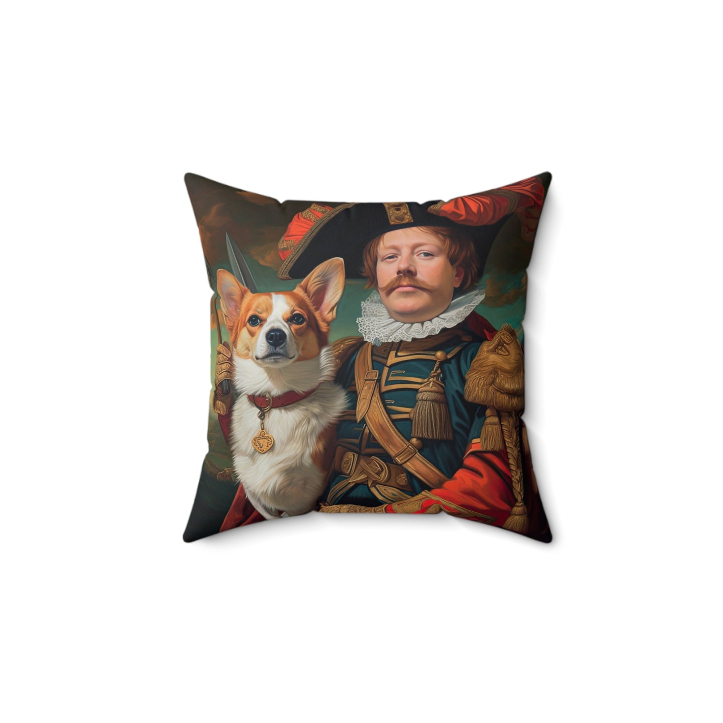 First Royal Corgi - Throw Pillow
