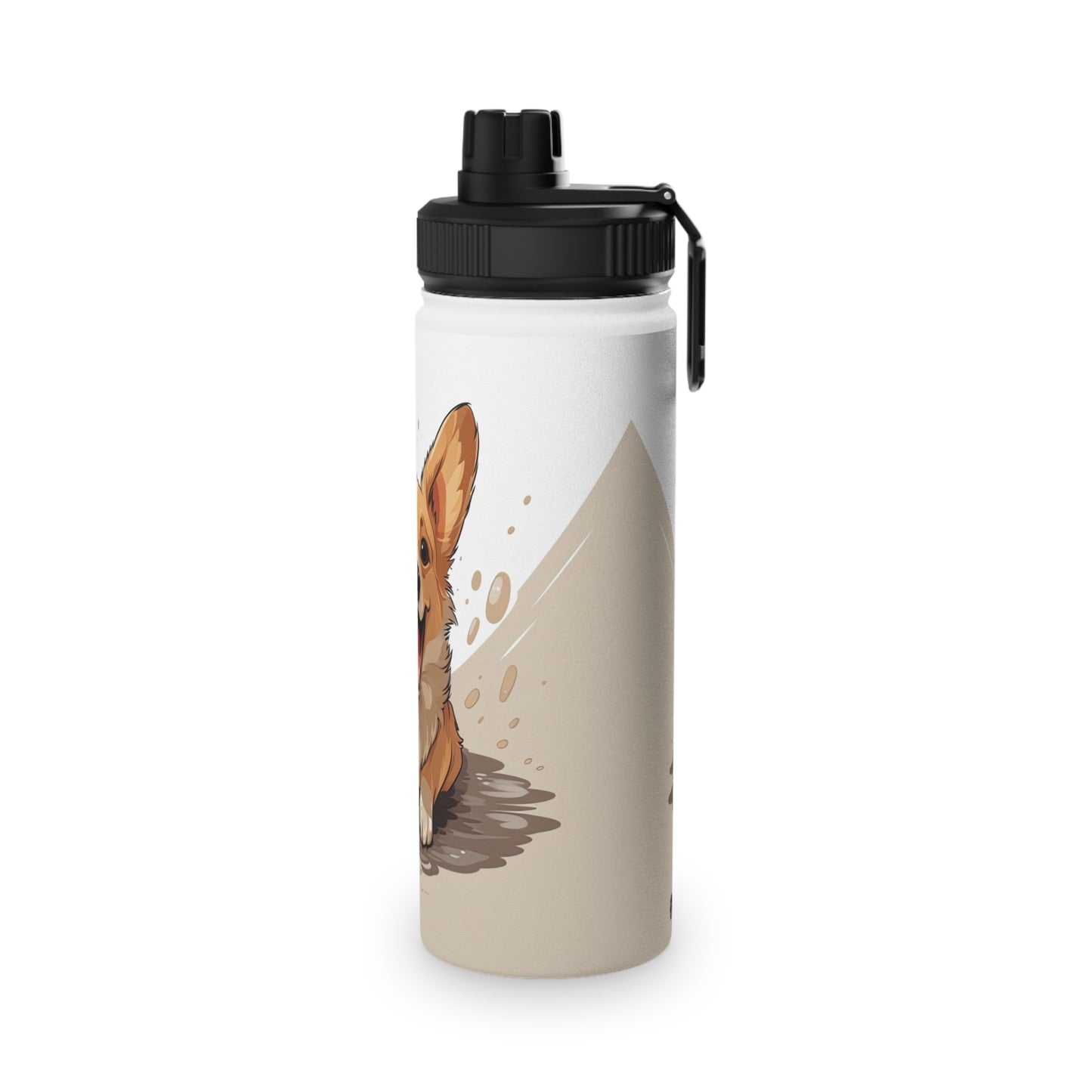 Corgi Cuteness - Water Bottle with Sport Lid