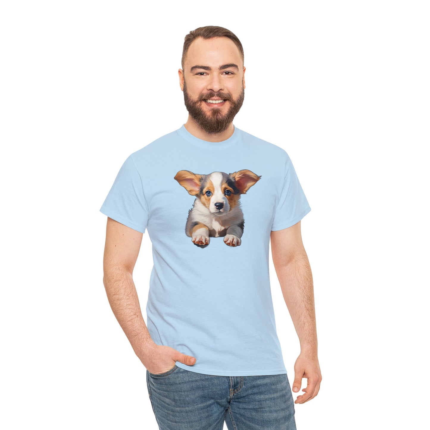 Puppy Portrait - Unisex Heavy Cotton Tee