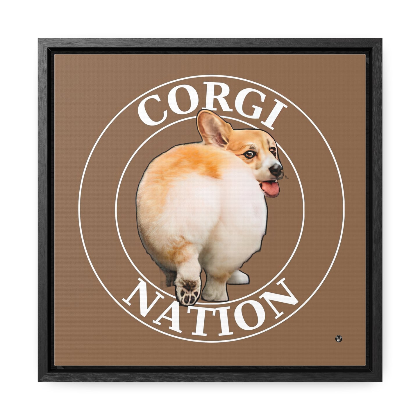 Corgi Nation - Framed on Canvas