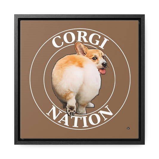 Corgi Nation - Framed on Canvas