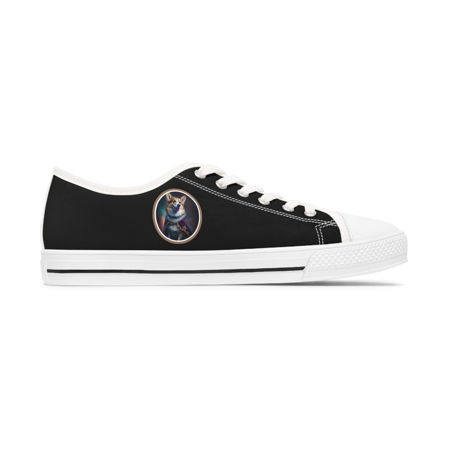 Corgi Royalty - Women's Low Top Sneakers
