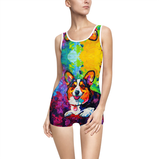 Color Me Corgi Vintage One-Piece