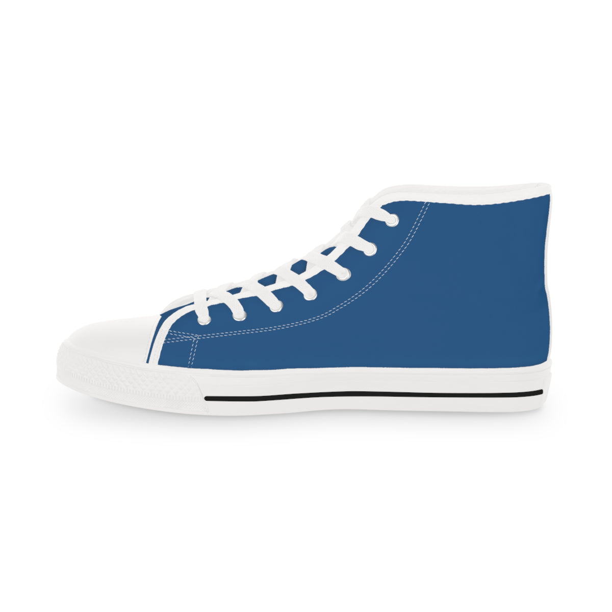 Ethereal Gaze Men's High-Top Sneakers - Corgi Kisser on Daytona Dusk Canvas
