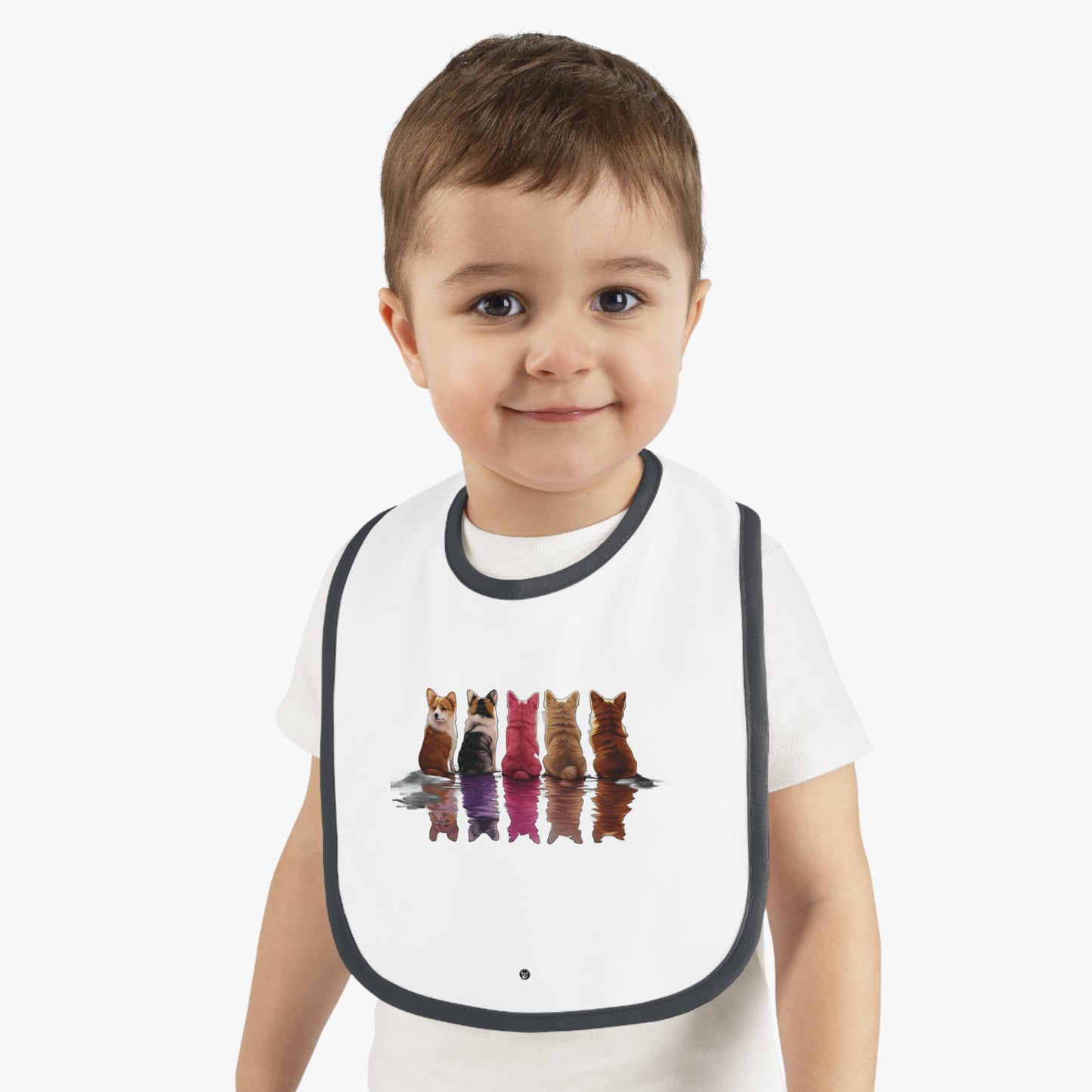 Corgi Reflection - Baby Bib