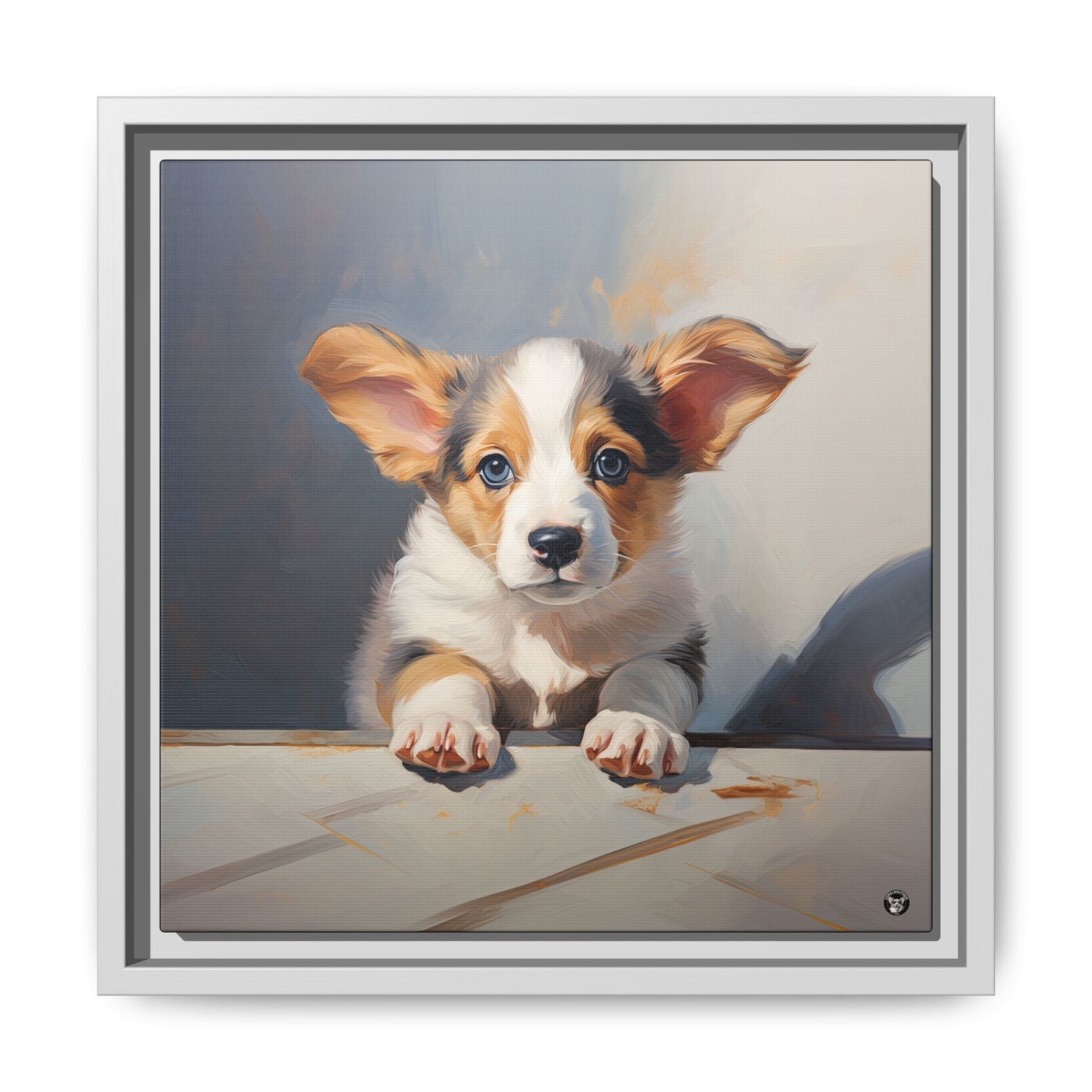 Puppy Portrait on Canvas