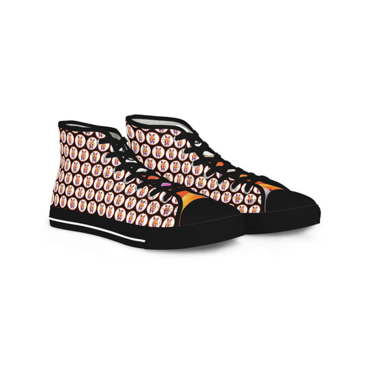 Corgi Butt Mosaic - Men's High Top Sneakers