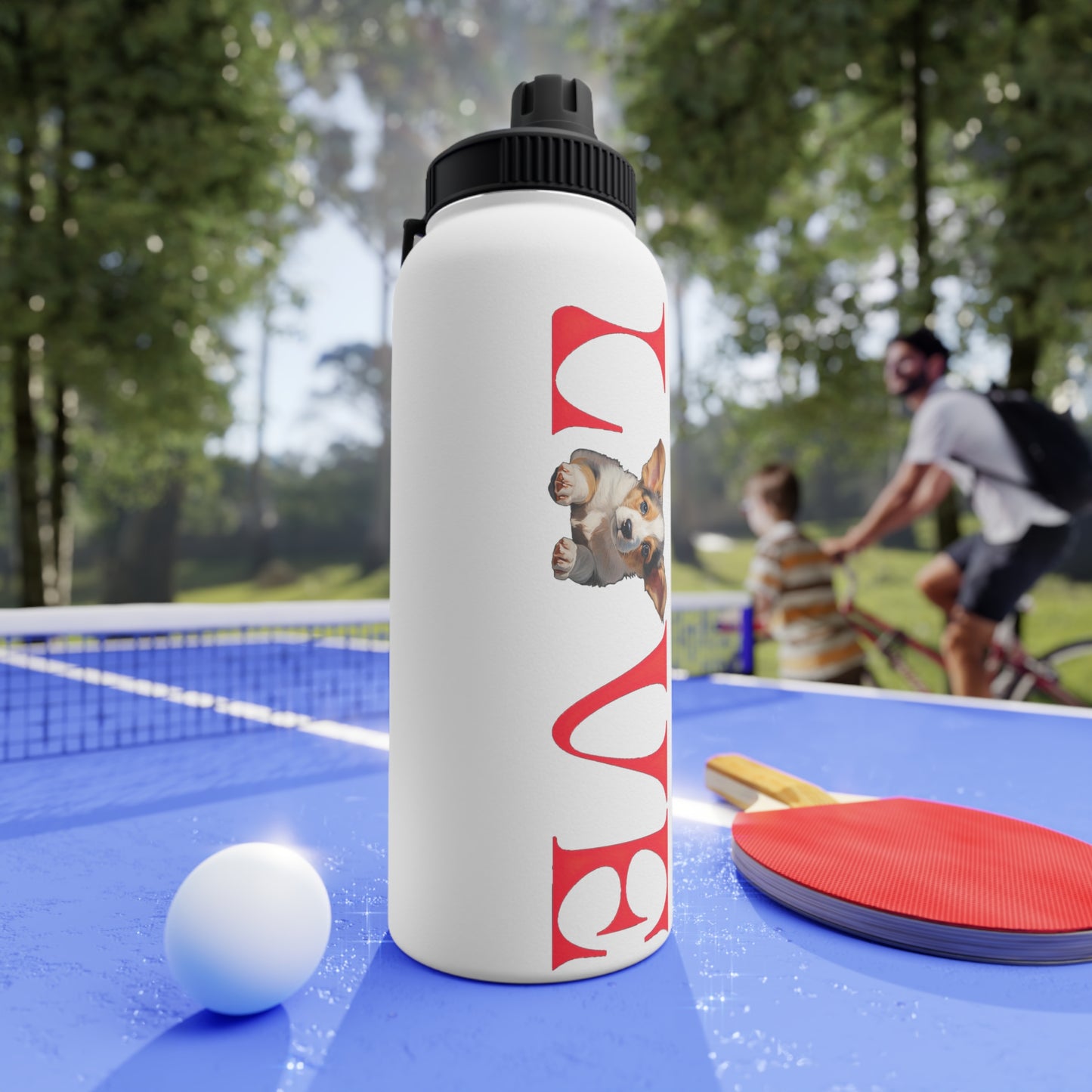 LOVE - Water Bottle with Sport Lid