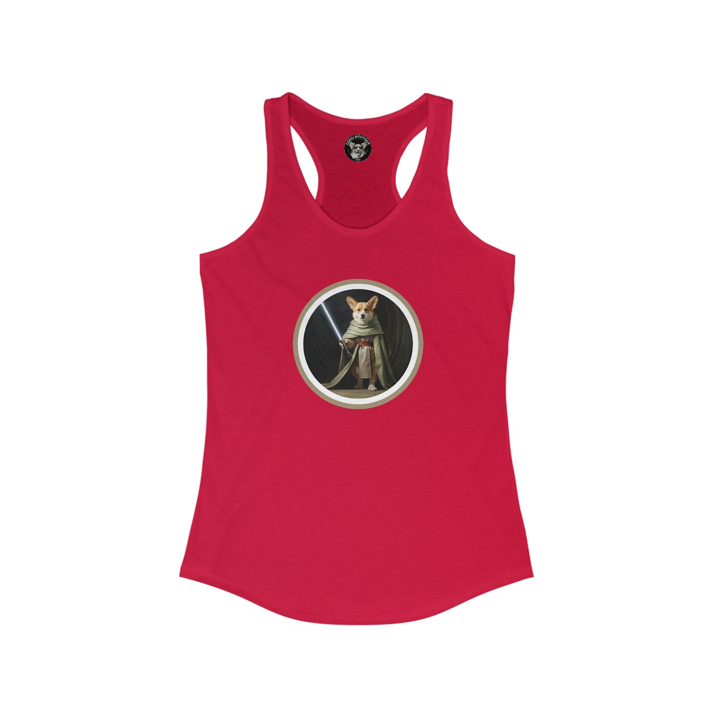 Jedi Corgi - Racerback Tank