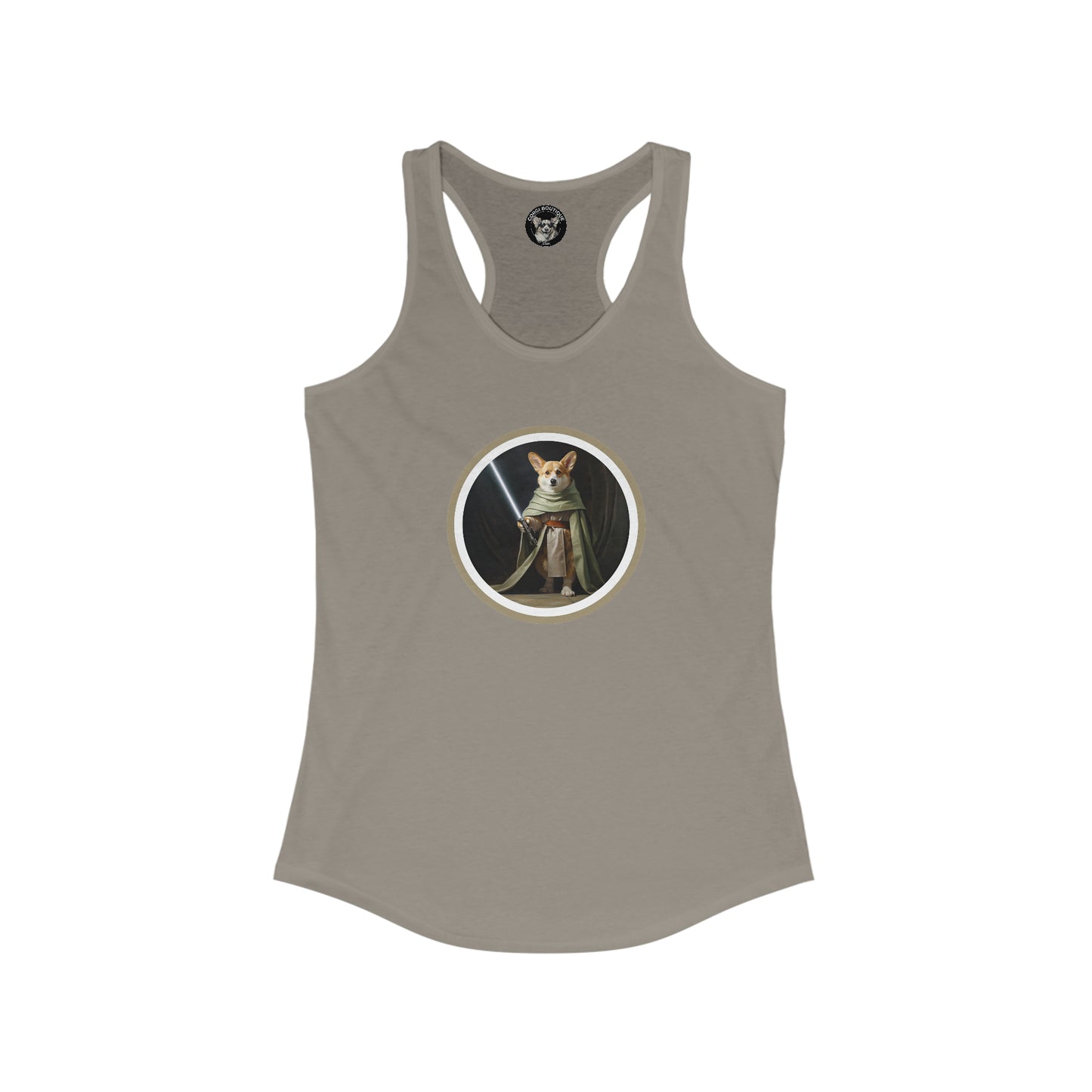 Jedi Corgi - Racerback Tank