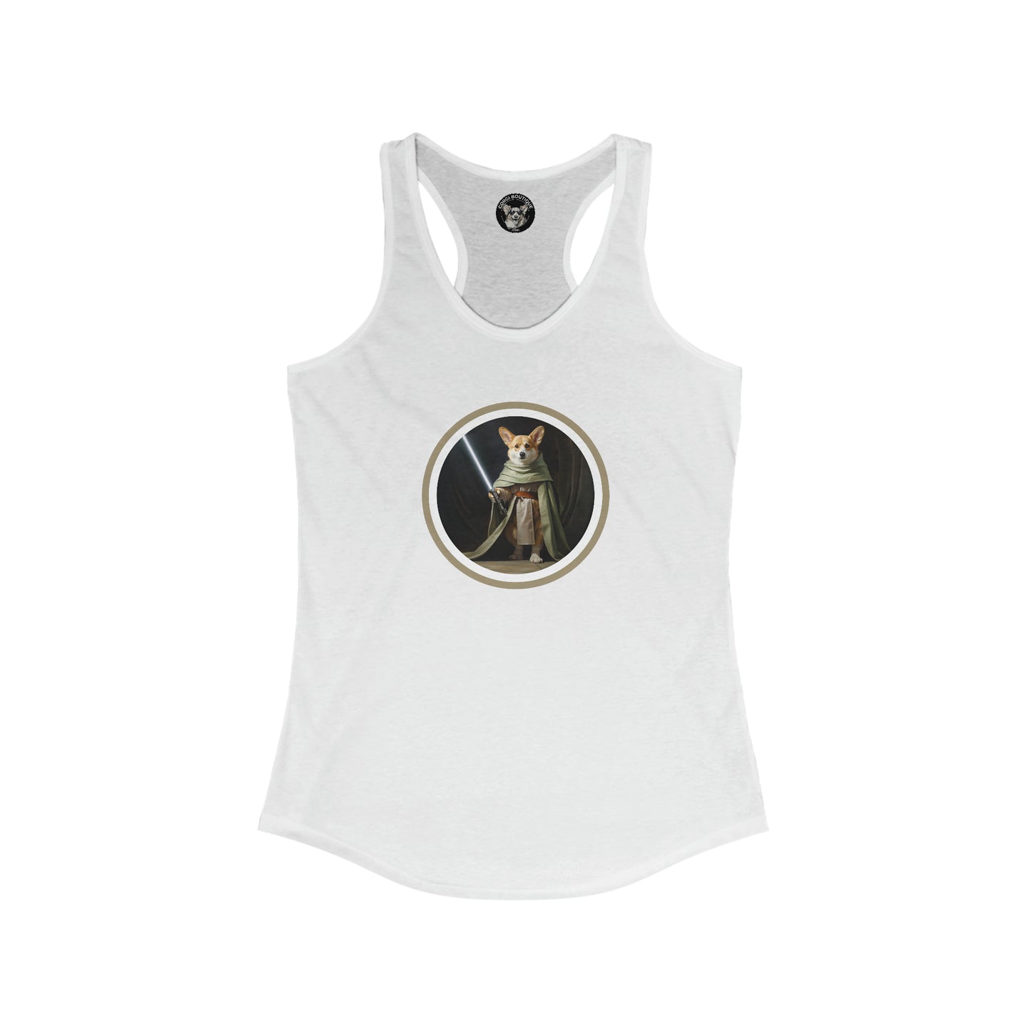 Jedi Corgi - Racerback Tank