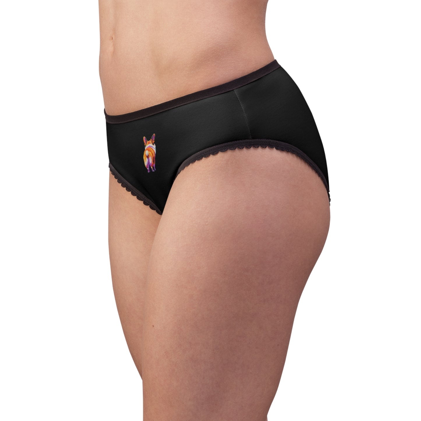Corgi Butt Panties in Black