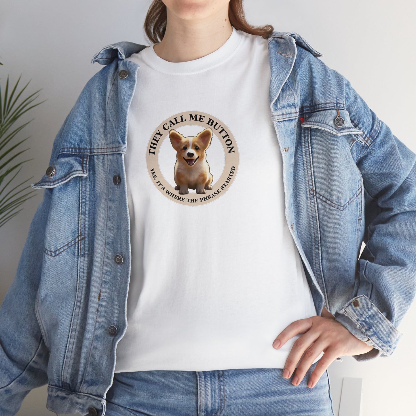 Cute as a Button - Unisex Heavy Cotton Tee