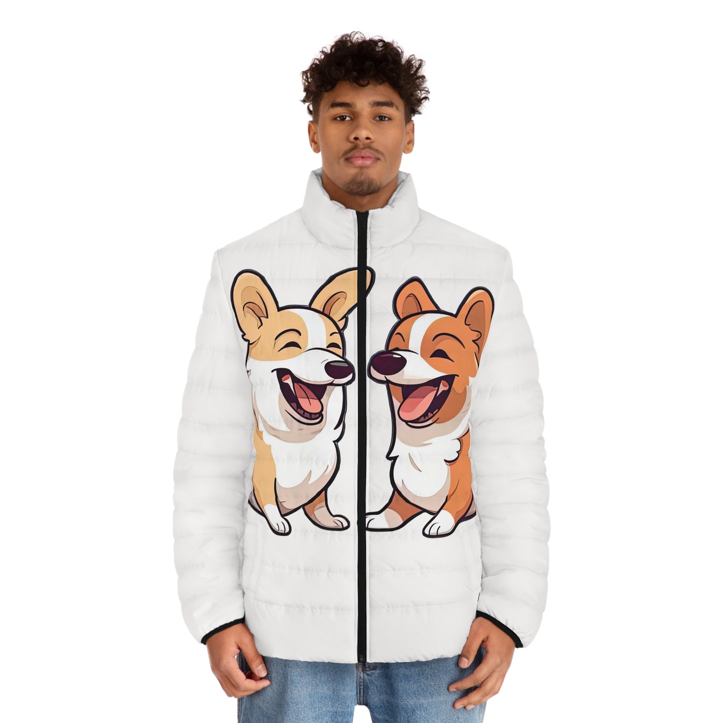 Corgi Couple Puffer Jacket