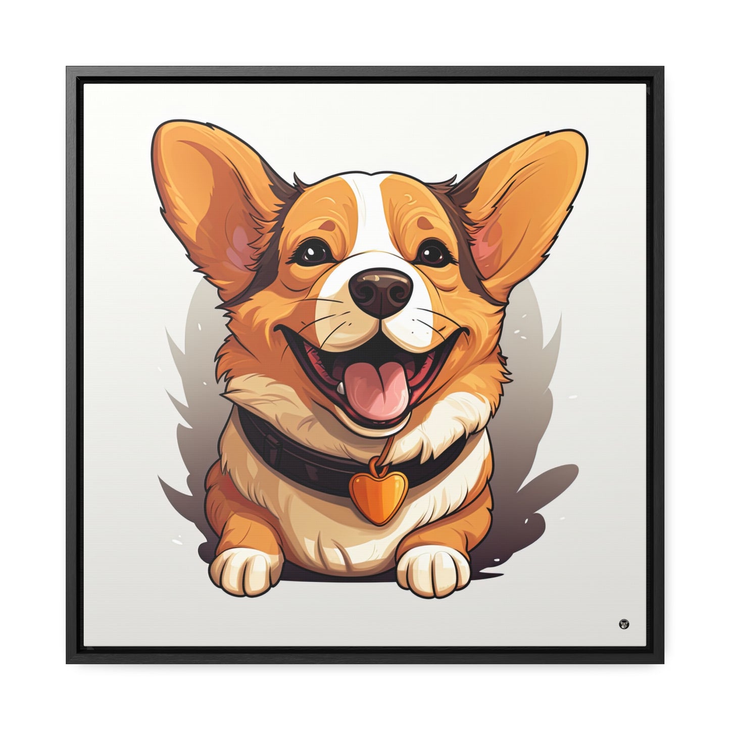 Puppy Love - Framed on Canvas