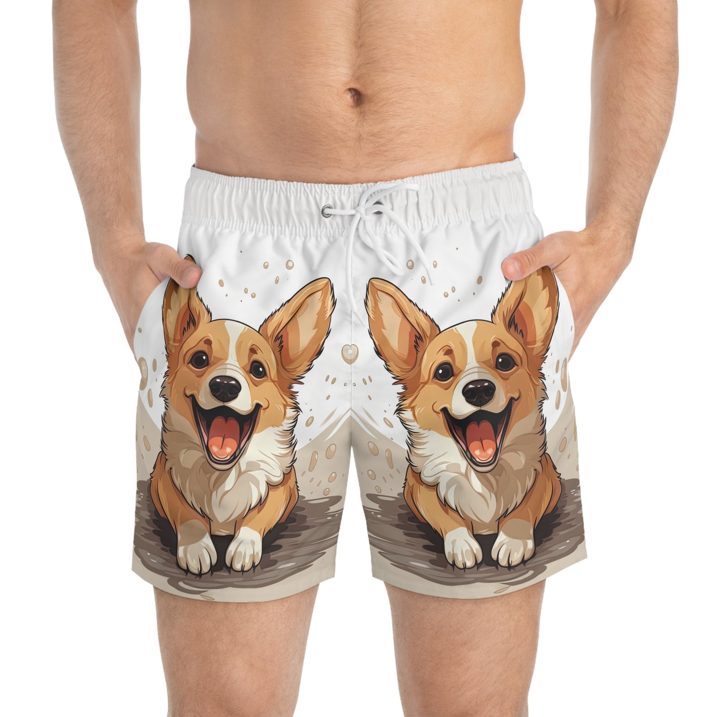 Corgi Cuteness Swim Trunks