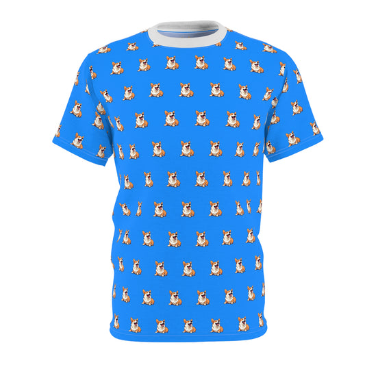 Comical Corgi All Smiles Unisex Bold Fashion Tee