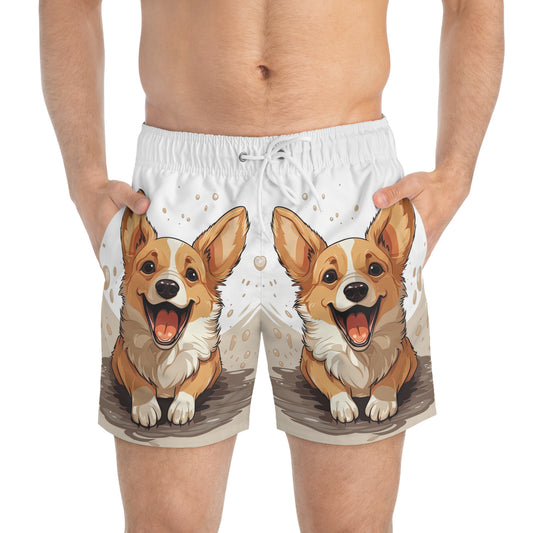 Corgi Cuteness Swim Trunks