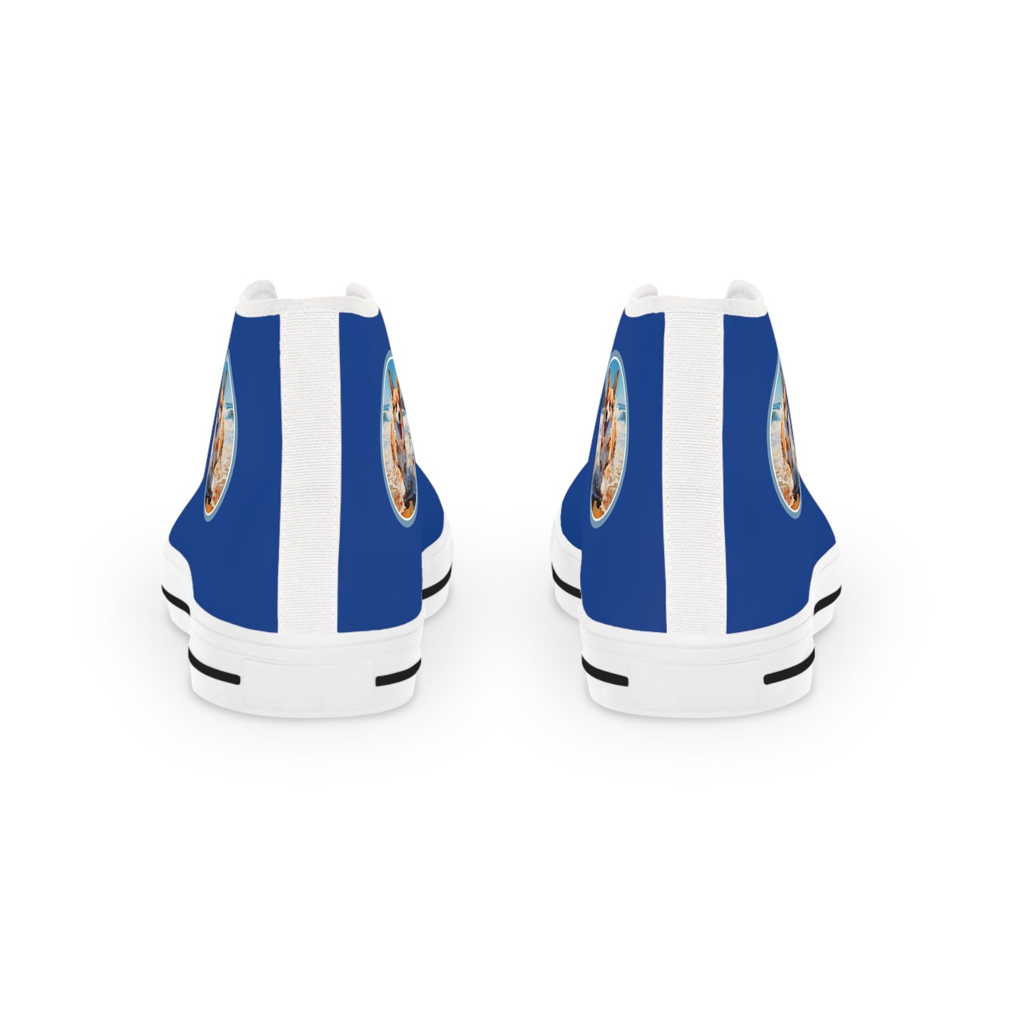 Coastal Corgi - Men's High Top Sneakers