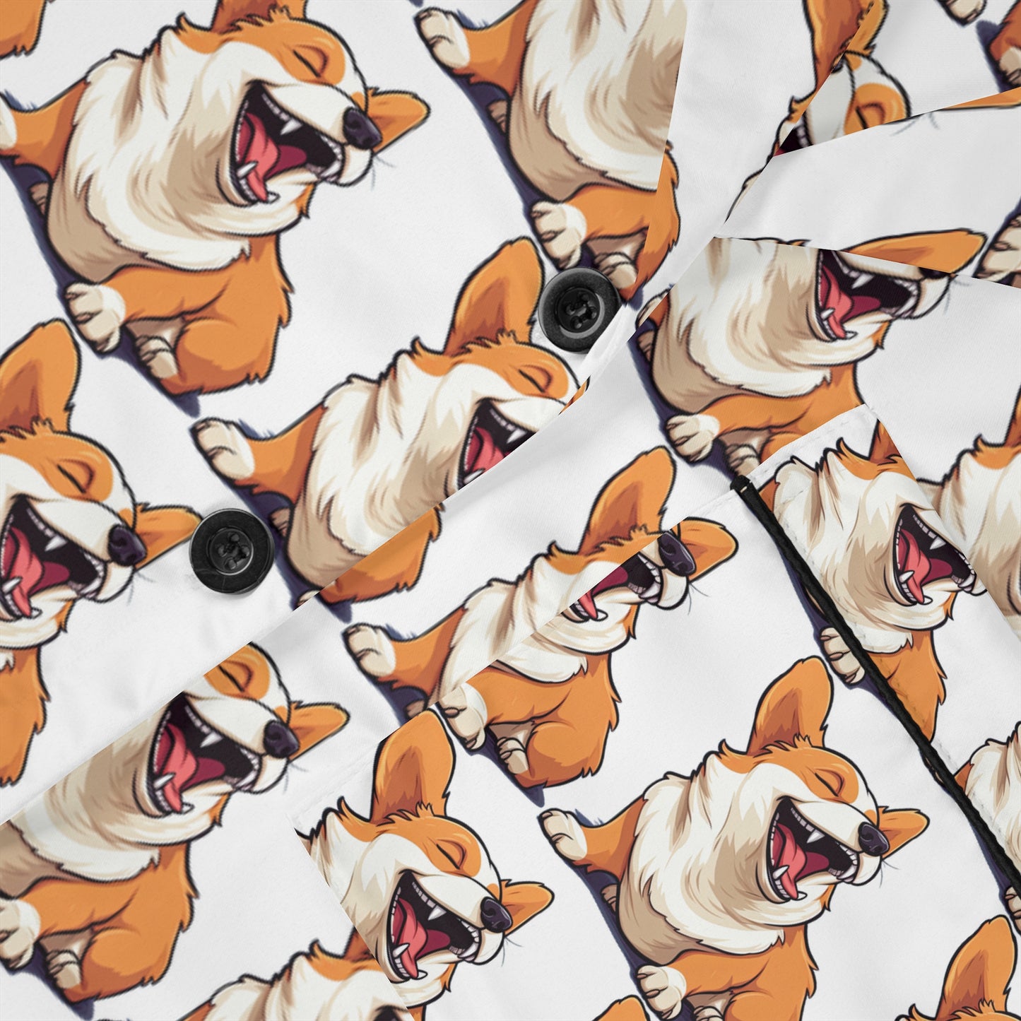 Comical Corgi Silky Pajamas