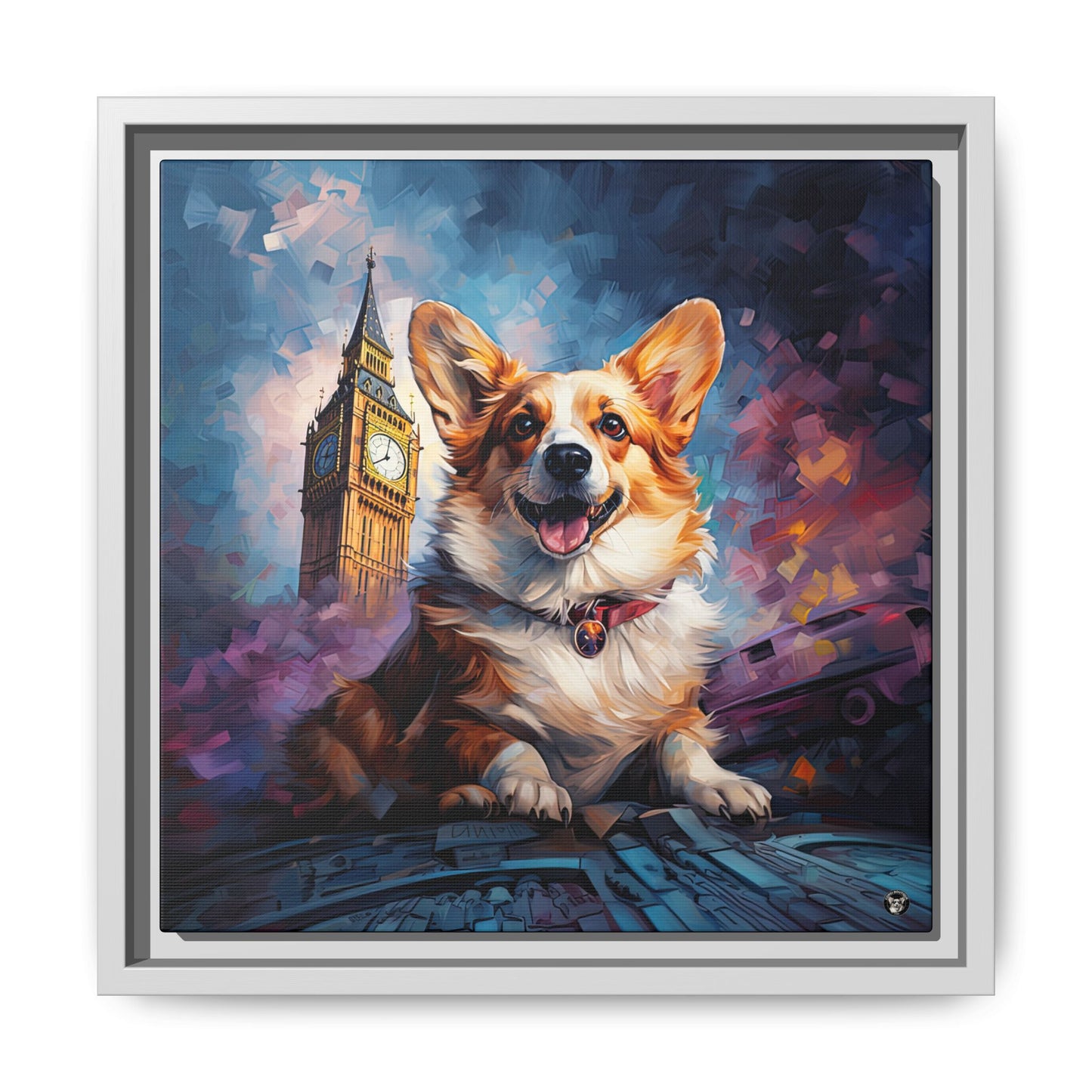 Corgi & Ben on Canvas