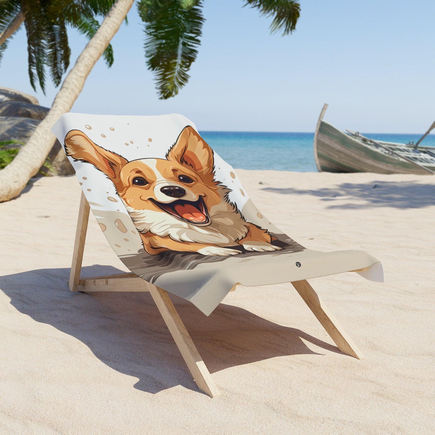 Corgi Cuteness Beach Towel