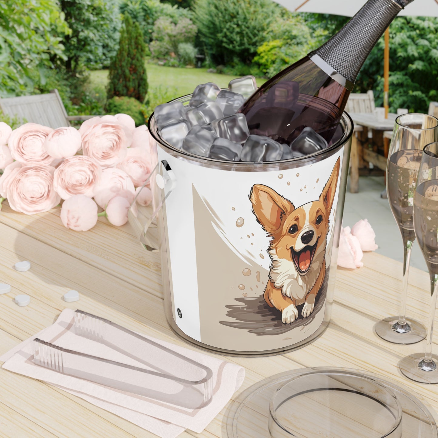 Corgi Cuteness - Ice Bucket with Tongs