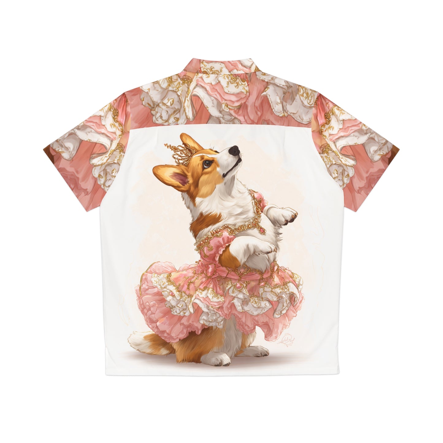Princess Corgi Hawaiian Shirt