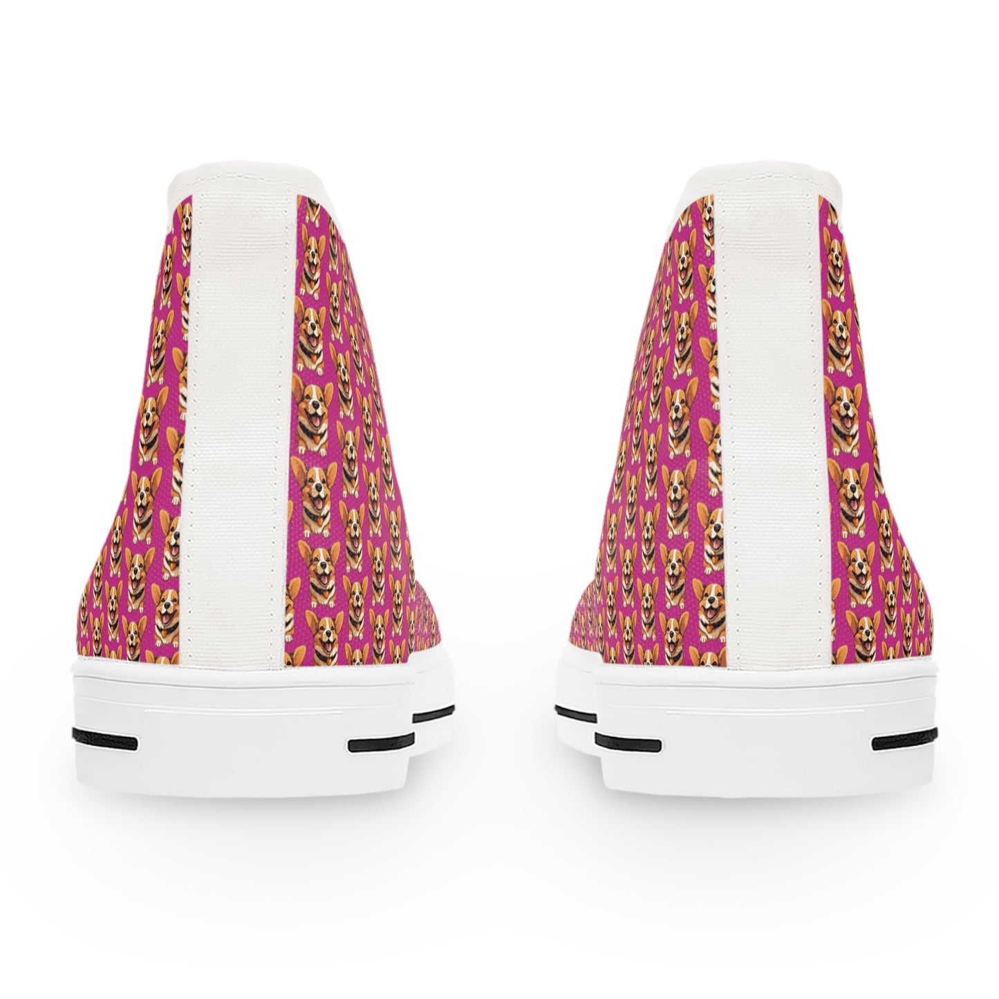 Puppy Love Mosaic - Women's High Top Sneakers