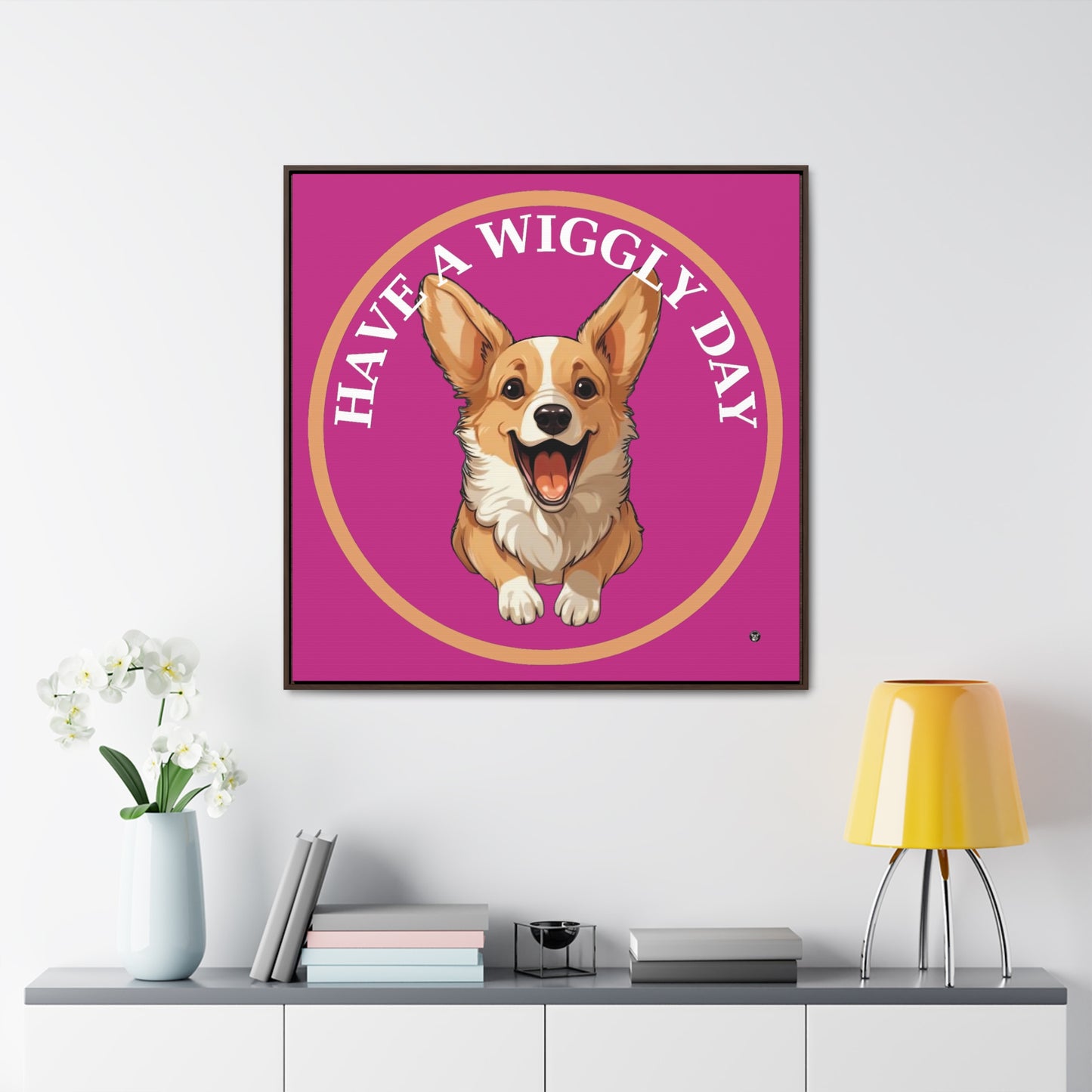 Have a Wiggly Day - Framed on Canvas