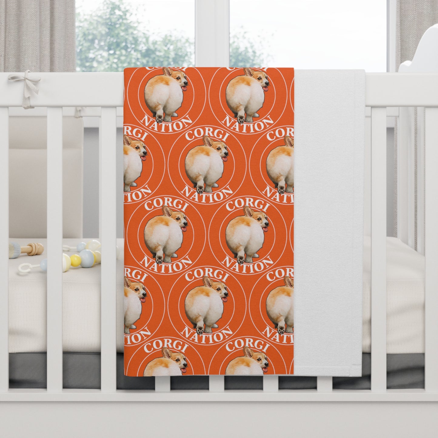 Corgi Nation Mosaic - Baby Blanket