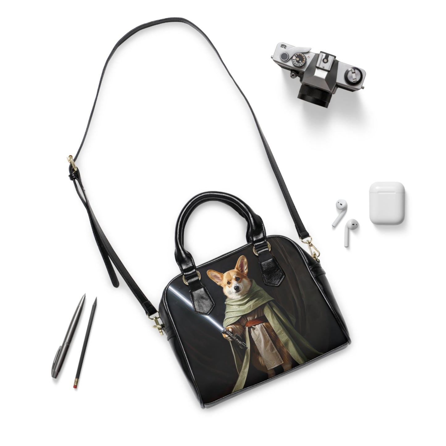 Jedi Corgi - Handbag w/Removable Shoulder Strap