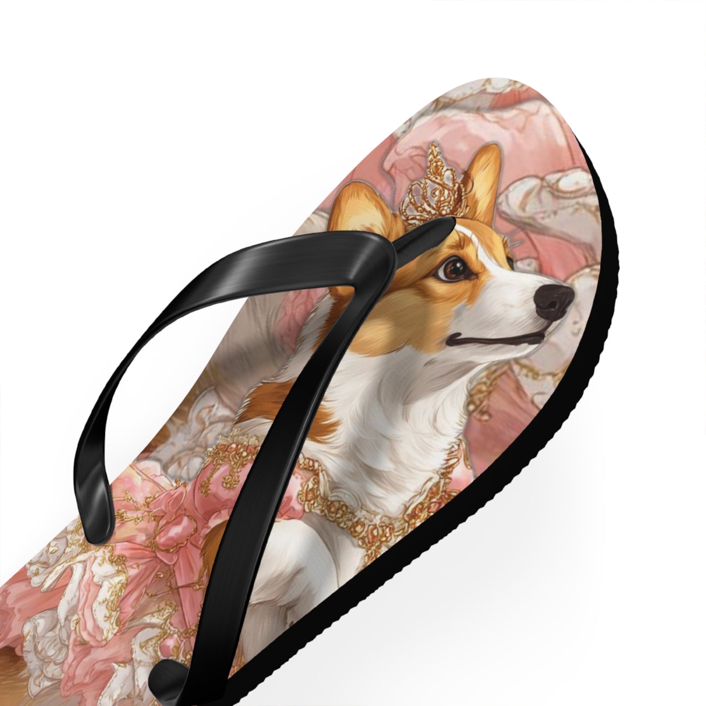 Princess Corgi Flip-Flops