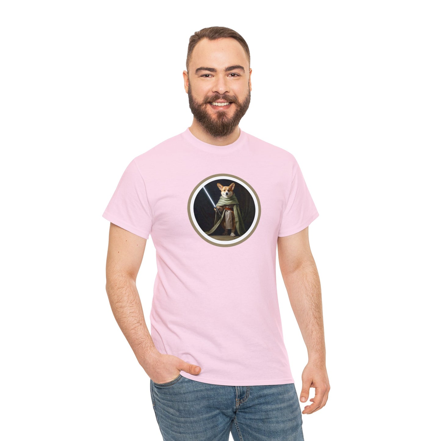 Jedi Corgi - Unisex Heavy Cotton Tee