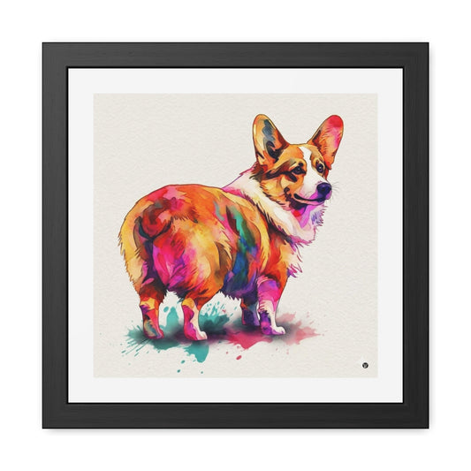 Motley Corgi Framed Print