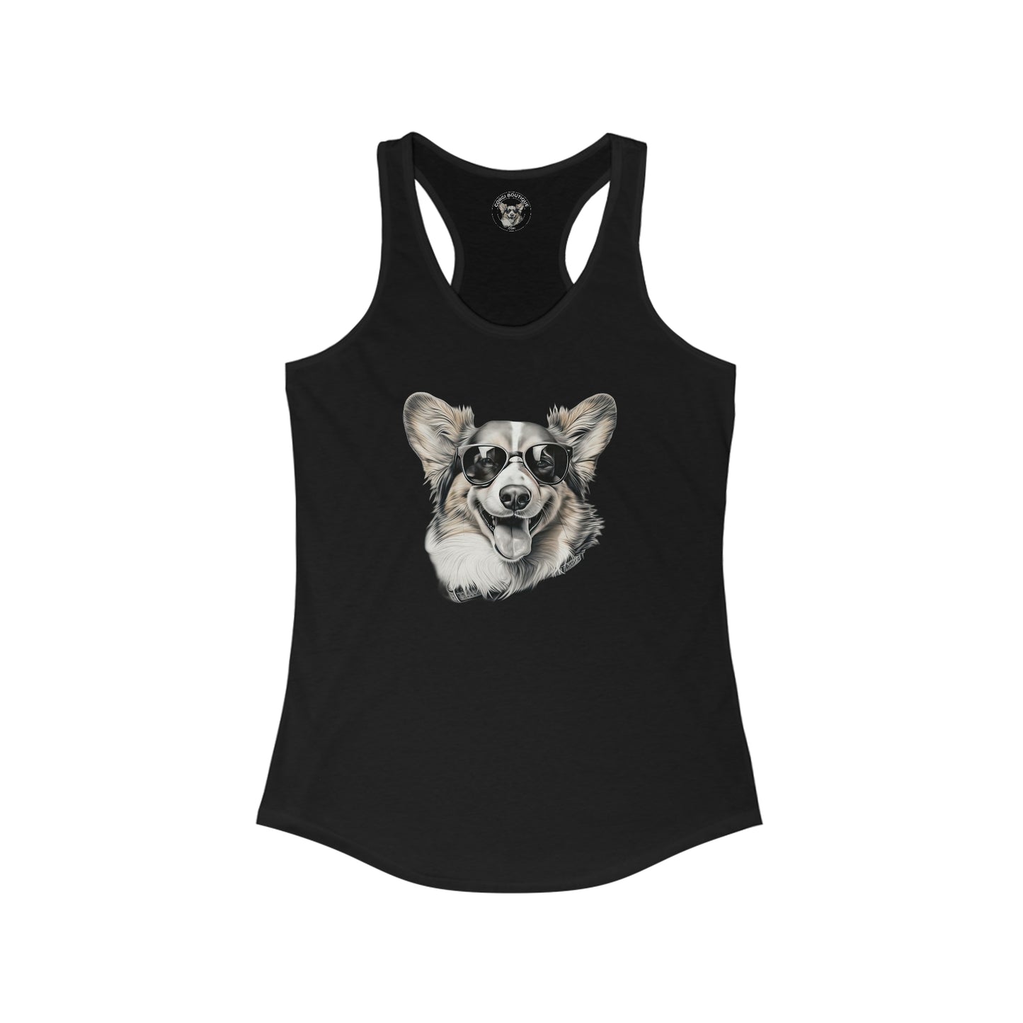 Corgi Cool - Racerback Tank