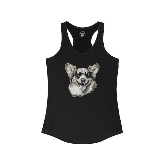 Corgi Cool - Racerback Tank