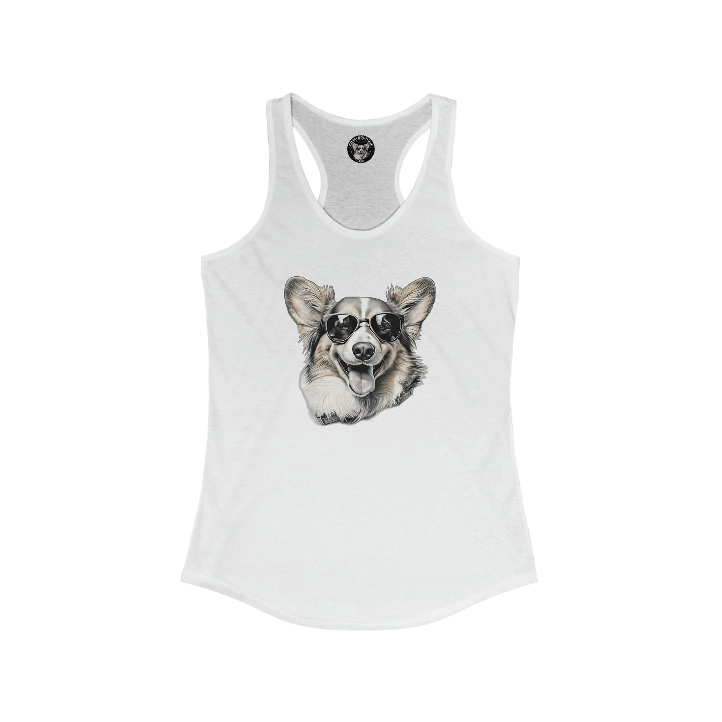 Corgi Cool - Racerback Tank