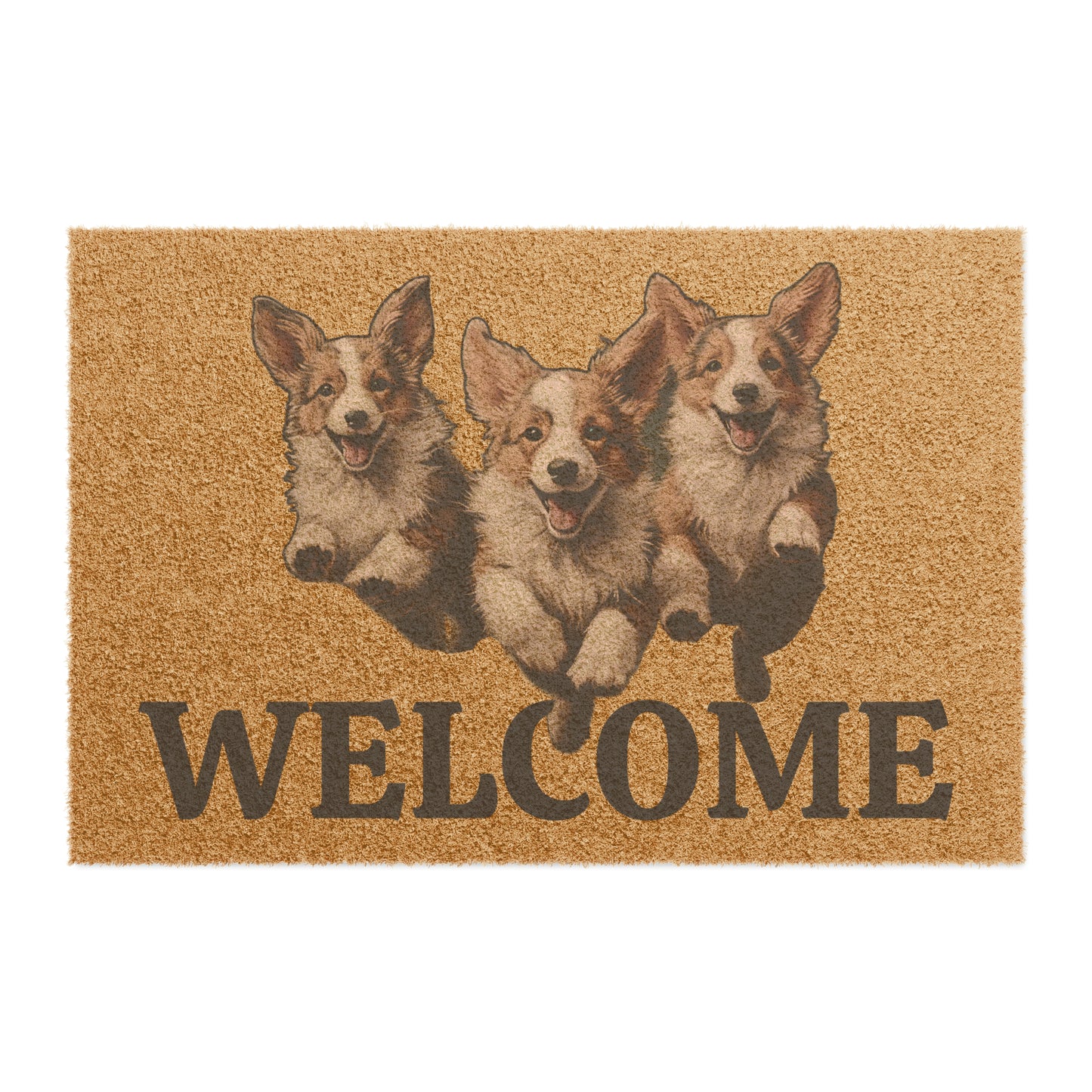 Welcome/Corgi Enthusiasm - Doormat