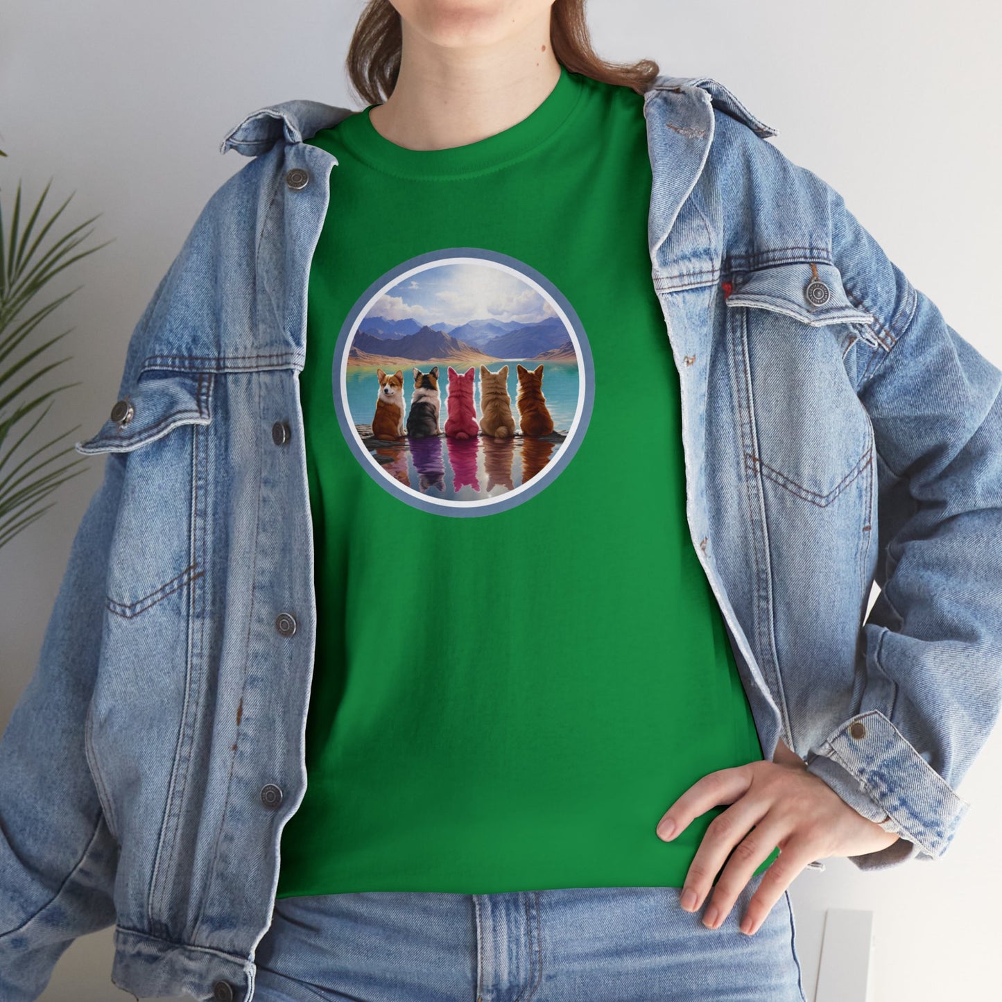 Corgi Lake - Unisex Heavy Cotton Tee