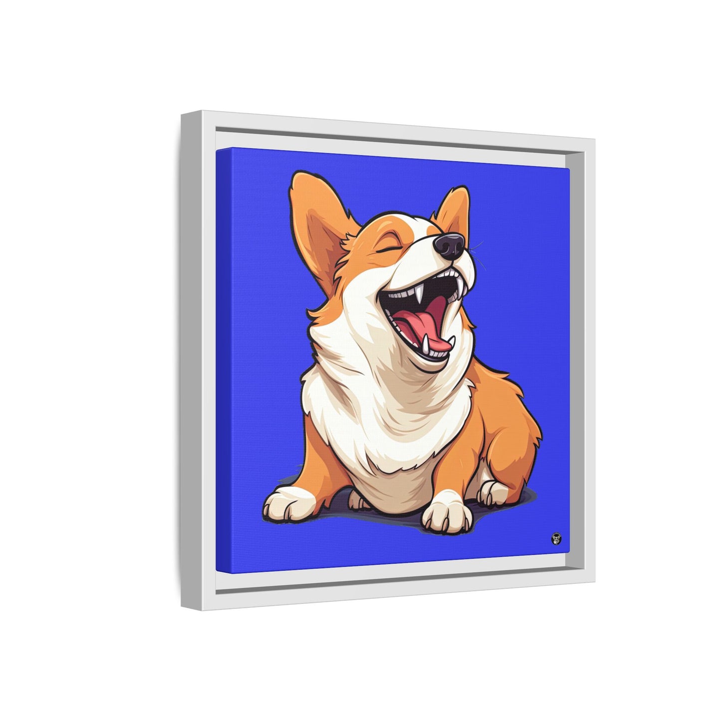 Comical Corgi on Canvas