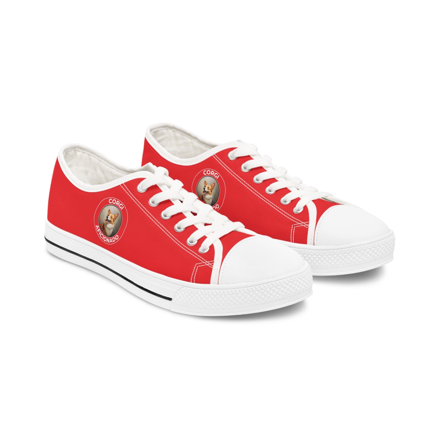 Corgi Aficionado - Women's Low Top Sneakers
