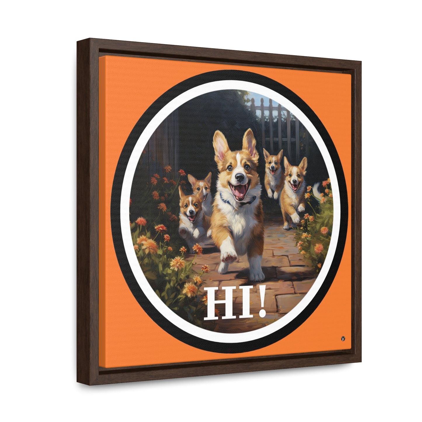 Hi! - Framed on Canvas