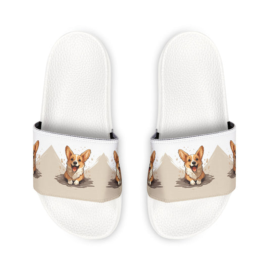 Corgi Cuteness - Men's Slide Sandals
