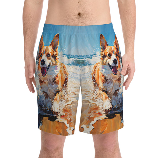 Coastal Corgi Board Shorts